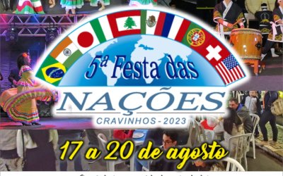 Cravinhos realiza a 7ª Festa das Nações de 14 a 17 de agosto