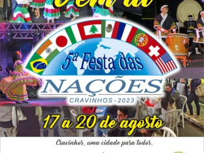Cravinhos realiza a 7ª Festa das Nações de 14 a 17 de agosto
