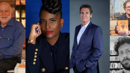 Domenico De Masi, Djamila Ribeiro, André Luiz Oliveira e Matheus Arcar