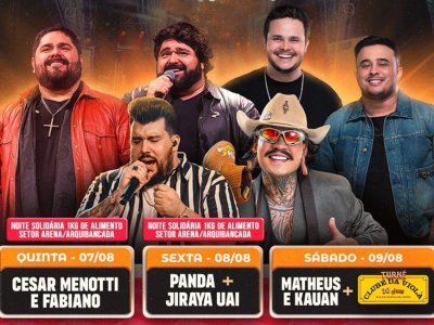 Serrana Rodeo Music começa com show gratuito de Cesar Menotti e Fabiano