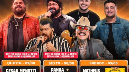 Serrana Rodeo Music começa com show gratuito de Cesar Menotti e Fabiano